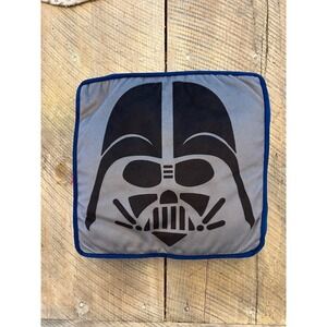 Star Wars Throw Pillow Blue Reversible Darth Vader Stormtrooper Excellent